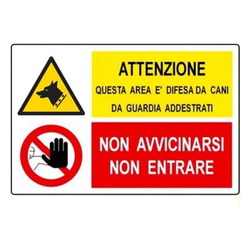 Hongu CARTELLO TARGA SEGNALE IO NON POSSO ENTRARE DIVIETO CANI 20X3...