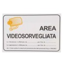 Cartello Targa Area Videosorvegliata Videosorveglianza PVC 20X30 cm sottoposta