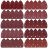 Hongu 10x Fogli carta vetrata abrasiva triangolare velcro dischi 40...
