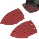 10x Carta vetrata Triangolare Fogli abrasivi per levigatrice 40-120 grana 6 fori