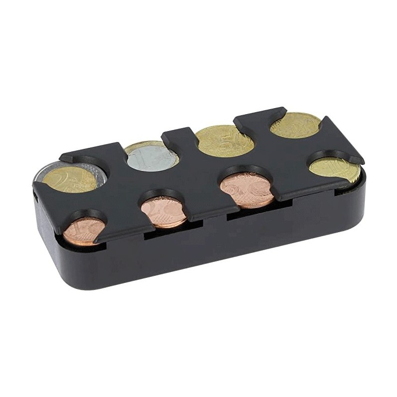 Dispenser Portamonete EURO da 1 centesimo a 2 € Auto resto moneta Porta monete