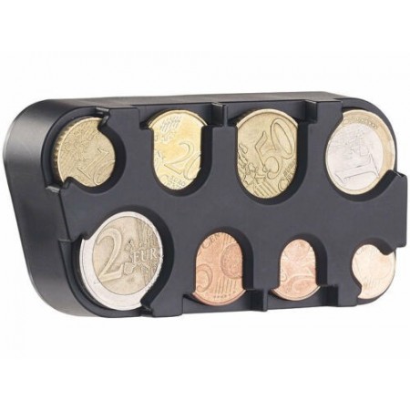 Dispenser Portamonete EURO da 1 centesimo a 2 € Auto resto moneta Porta monete