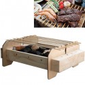 Barbecue Griglia portatile ecologico BBQ monouso biodegradabile riciclabile gril
