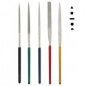 Set di 5 lime diamantate per acciai duri e costruzioni stampi metallo 5x180mm