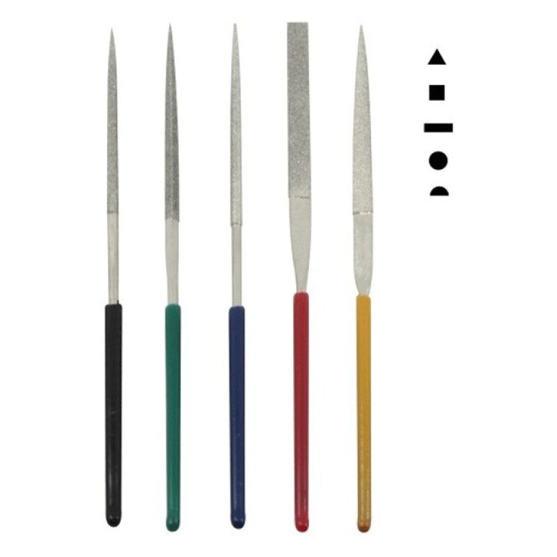 Hongu Set di 5 lime diamantate per acciai duri e costruzioni stampi...