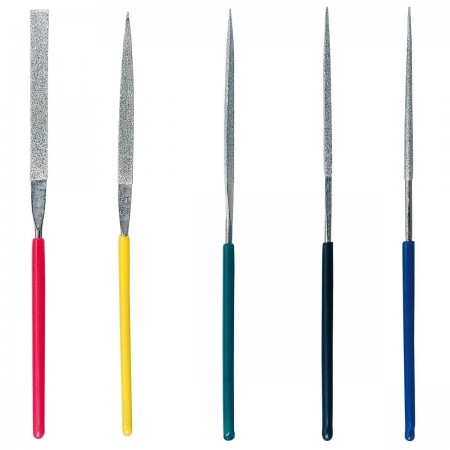 Set di 5 lime diamantate per acciai duri e costruzioni stampi metallo 5x180mm