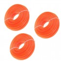 3x Rotoli Filo Spirale decespugliatore tagliaerba 10m x2,4mm Cavo Matassa nylon