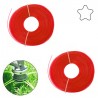 Hongu 2x Rotoli Filo Stella decespugliatore tagliaerba 10m x 3 mm C...