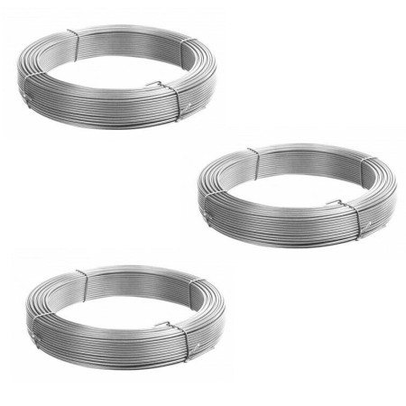 3x rotoli Filo in acciaio Inox misura spessore 1,3mm x 20mt Matassa matassina