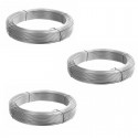 3x rotoli Filo in acciaio Inox misura spessore 2,0mm x 10mt Matassa matassina