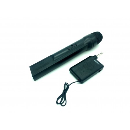 Microfono professionale wireless senza fili a batteria con antenna karaoke
