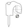 Hongu 70 pz GRAFFETTE FERMA FISSA PASSA CAVO 14mm chiodo blocca cab...