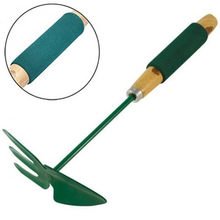 Rastrello zappetta corta Giardino Manico In Legno attrezzi orto giardinaggio