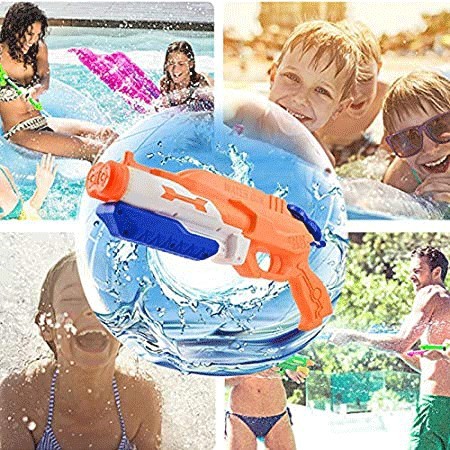 Pistola ad acqua pompa Spruzzatore Giocattolo giardino water gun 2 getti bambini