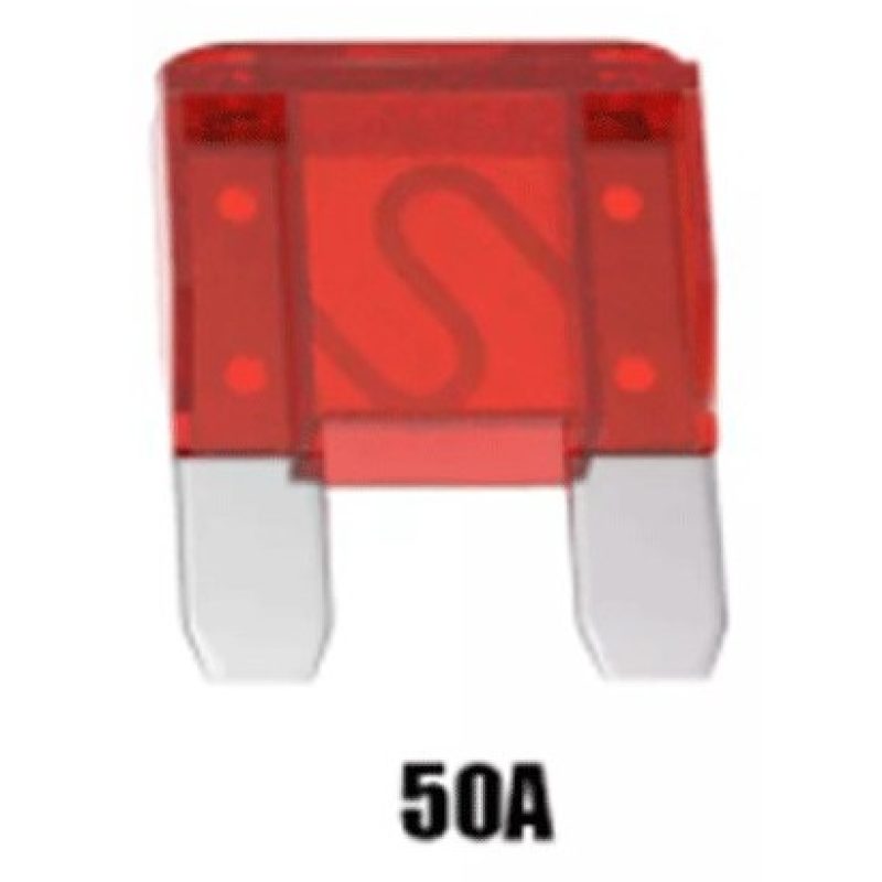Hongu 10x MAXI Fusibili Fusibile 50A Auto Moto Camper Lamellari Lam...