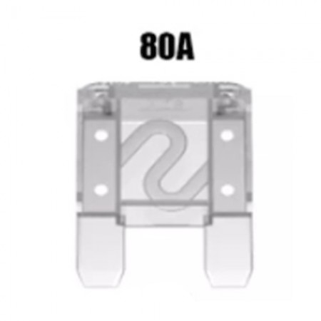 10x MAXI Fusibili Fusibile 80A Auto Moto Camper Lamellari Lamellare trasparente