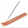 Hongu 2x PORTA BRUCIA INCENSI LEGNO CM 25 CON INTARSI OTTONE PER IN...