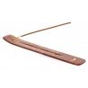 Hongu 2x PORTA BRUCIA INCENSI LEGNO CM 25 CON INTARSI OTTONE PER IN...