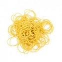 BUSTA CONFEZIONE 1 KG. ELASTICI IN GOMMA GIALLI 20 mm PER UFFICIO CANCELLERIA