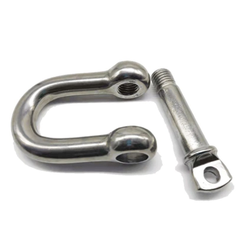 4x Moschettone grillo dritto 5/6mm acciaio sollevamento arrampicata carpenteria