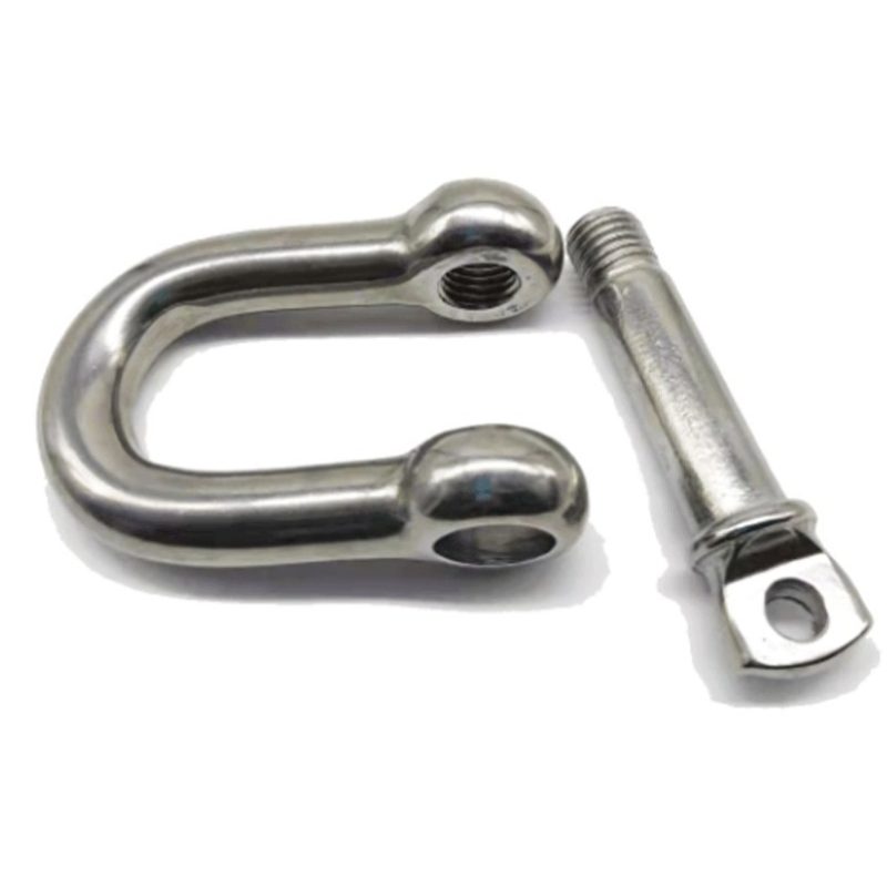 Hongu 4x Moschettone grillo dritto 5/6mm acciaio sollevamento arram...
