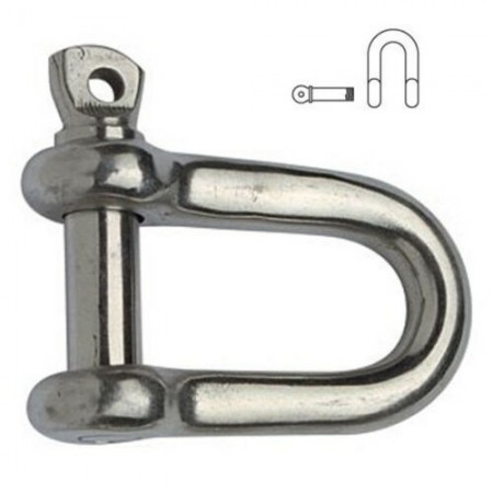 4x Moschettone grillo dritto 5/6mm acciaio sollevamento arrampicata carpenteria