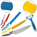 set 5 coltelli da cucina più pelapatate high quality antiaderenti professionali