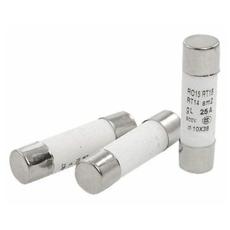 Hongu 10 pezz Fusibili cartuccia cilindro 25A 500V 10x38mm ceramica...