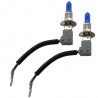 Kit 2 lampadine HOD H1 luce bianca ghiaccio 4500K xenon fari tuning auto cablate