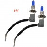 Kit 2 lampadine HOD H1 luce bianca ghiaccio 4500K xenon fari tuning auto cablate