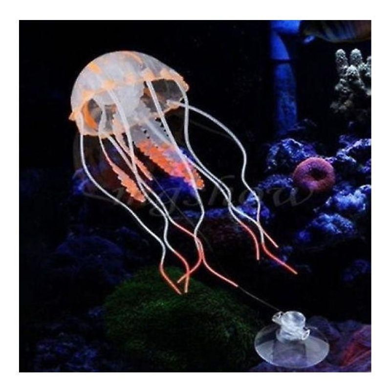 Hongu 3x Medusa artificiale decorazione acquari effetto colori fluo...