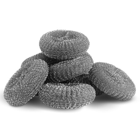 12x Paglietta in lana acciaio Spugna spugne abrasiva detergente pulizia cucina
