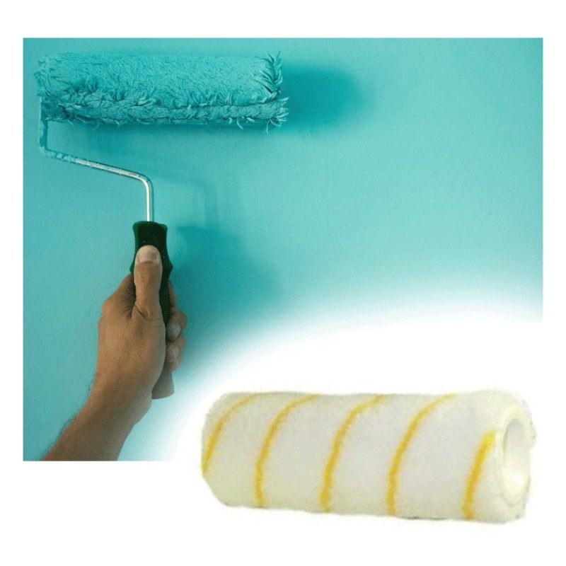 Kit rullo e vassoio microfibra professionale pittura muro pareti ve...