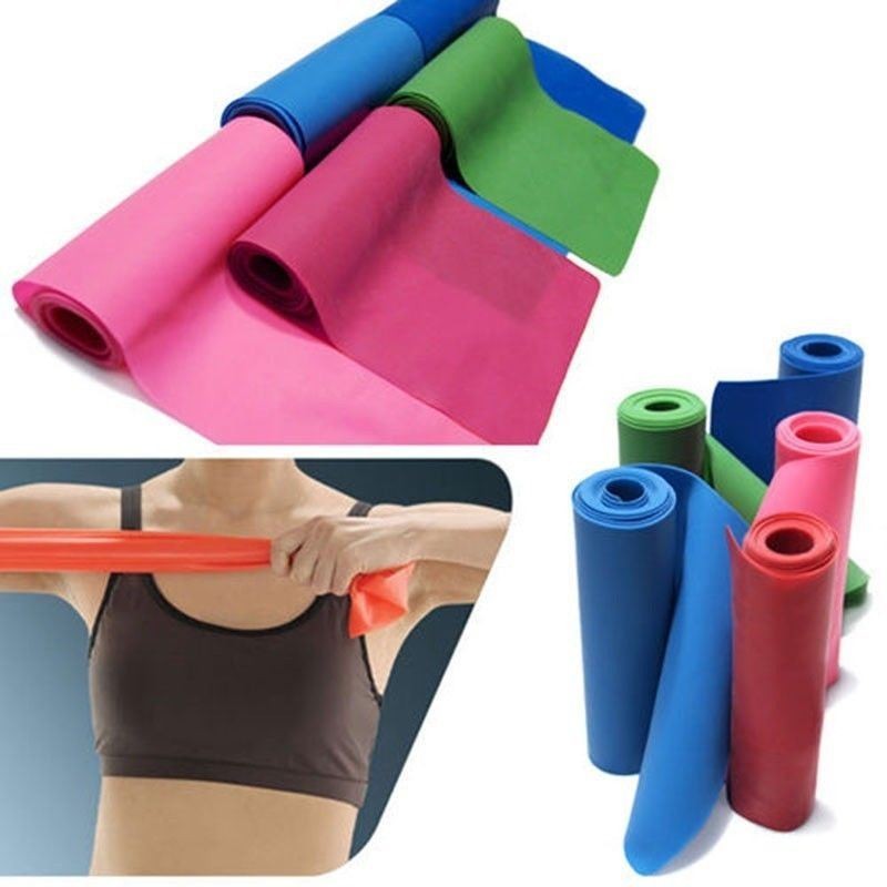 TIESOME Fascia Elastica Per Yoga E Stretching Con 10 Passanti Regolabili, 4x120 Cm, Per Fisioterapia, Pilates, Ginnastica