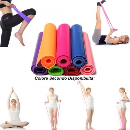 2X Banda Fascia elastica yoga pilates estensore elastico fitness sport crossfit