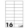 Hongu 100 FOGLI A4 CARTA ADESIVA 1600 ETICHETTE 105x37 mm INKJET LA...