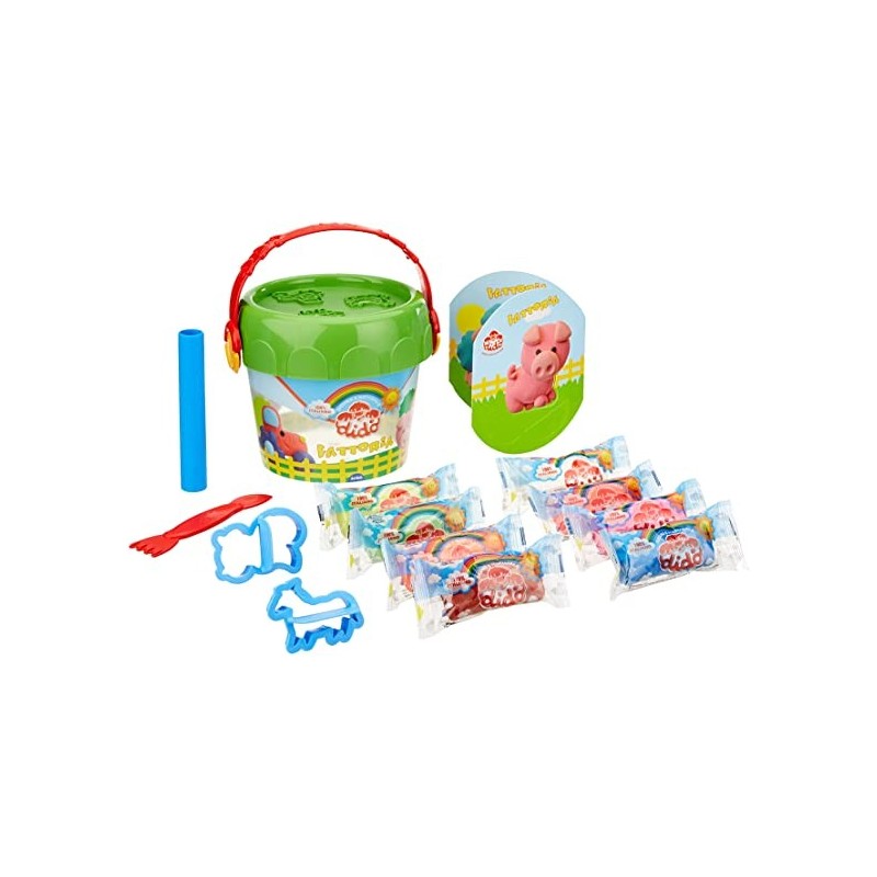 DIDO' FILA secchiello FATTORIA pasta modellabile 8 pz salsiciotti da modellare