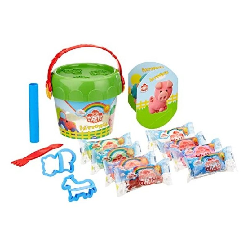 Didò DIDO' FILA secchiello FATTORIA pasta modellabile 8 pz salsicio...