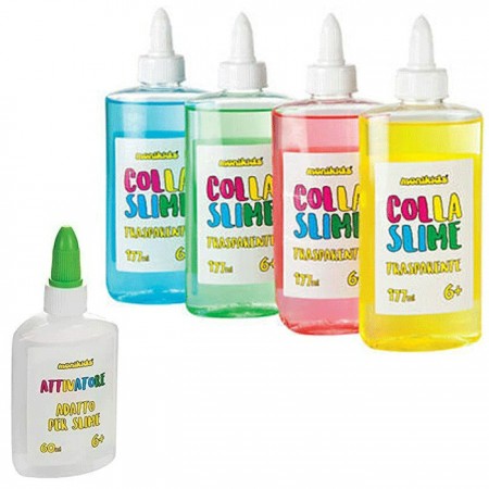 3x Colla slime 177 ml + attivatore da 60 ml fai da te kit per fabbricare slime