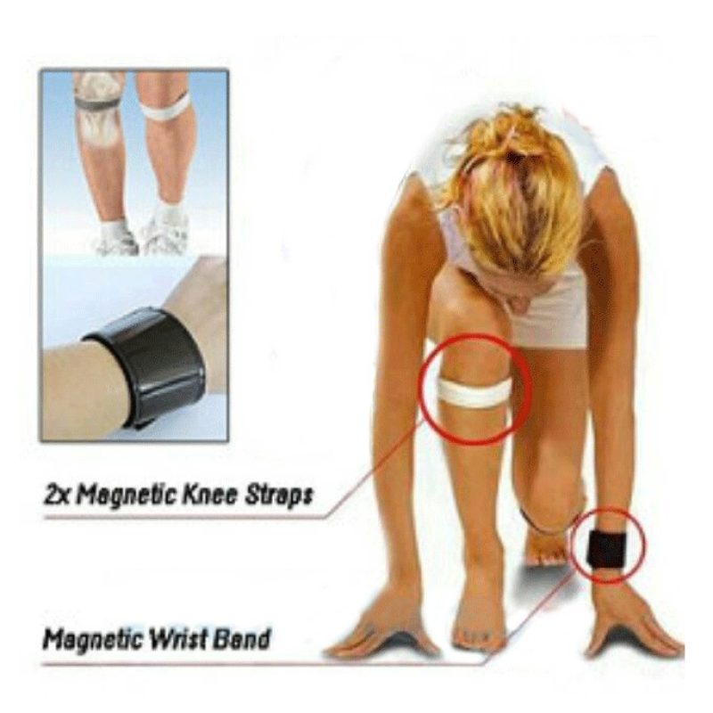 Supporto magnetico ginocchiere polso regolabile cinturino rotula fa...