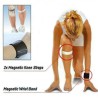 Supporto magnetico ginocchiere polso regolabile cinturino rotula fa...