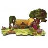 Hongu Puzzle 3D bianca neve 41 pezzi principesse sette nani cottage...