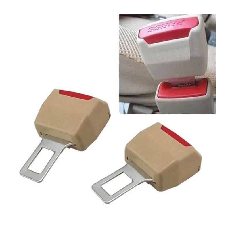 SET 2 PZ GANCIO CINTURE SICUREZZA BEEP BIP STOP ALLARME CICALINO CINTURA AUTO