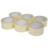 6x Rotoli Nastro adesivo 48mmX120m resistente trasparente chiaro im...