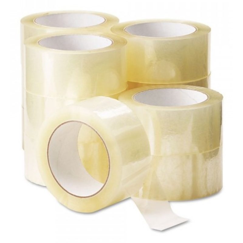 6x Rotoli Nastro adesivo 48mmX120m resistente trasparente chiaro im...