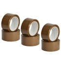 6x Rotoli Nastro adesivo 48mmX120m resistente marrone imballo pacchi imballaggio