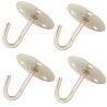 4x GANCIO DA SOFFITTO DORATI PORTAVASO SUPPORTI GANCI PARETE MURO L...