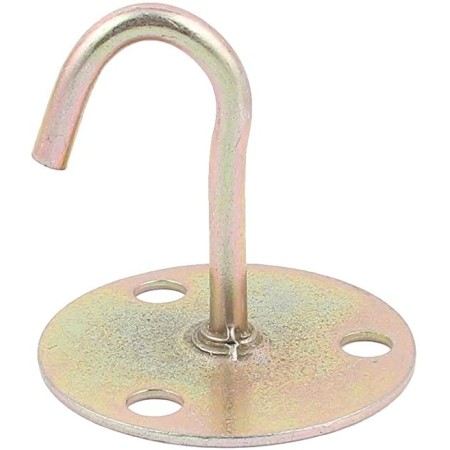 4x GANCIO DA SOFFITTO DORATI PORTAVASO SUPPORTI GANCI PARETE MURO LANTERNE FIORI