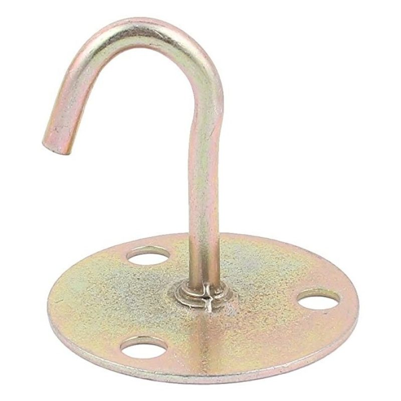 4x GANCIO DA SOFFITTO DORATI PORTAVASO SUPPORTI GANCI PARETE MURO L...
