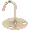 4x GANCIO DA SOFFITTO DORATI PORTAVASO SUPPORTI GANCI PARETE MURO L...